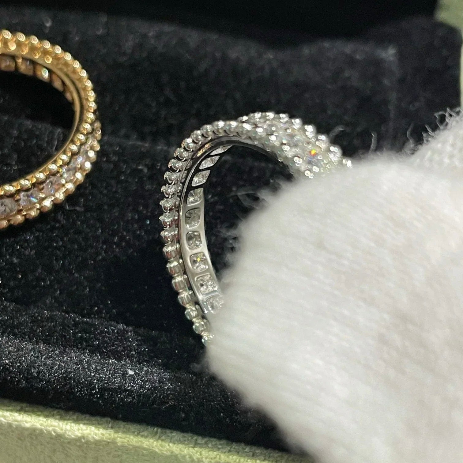 [Clover Jewelry]PERLEE DIAMOND SILVER RING