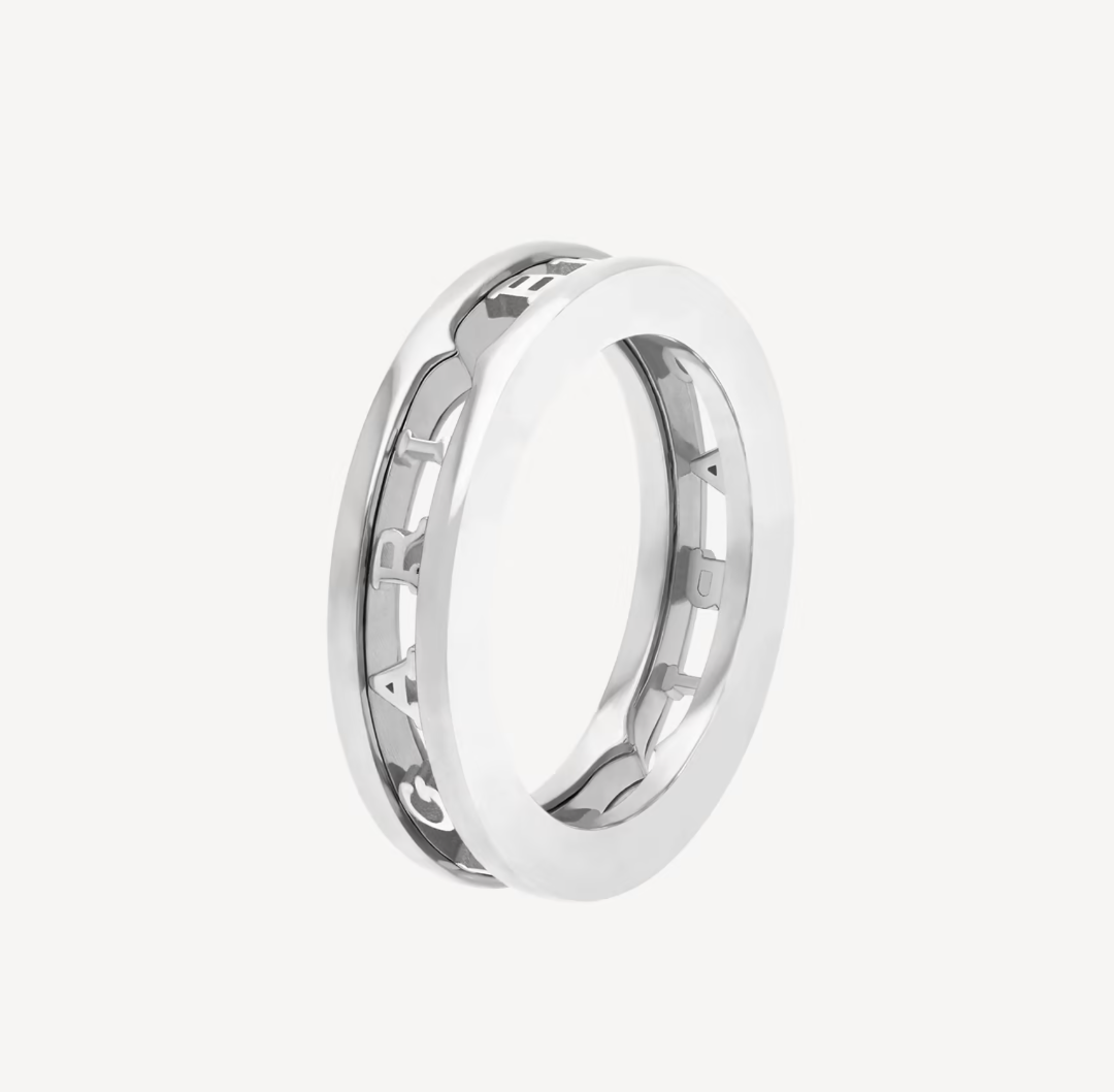 [Clover Jewelry]ZERO 1 ONE-BAND WITH OPENWORK LOGO SPIRAL RING