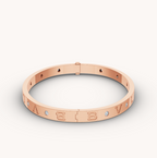 [Clover Jewelry]ZERO 1 PINK GOLD 12 DIAMONDS BRACELET