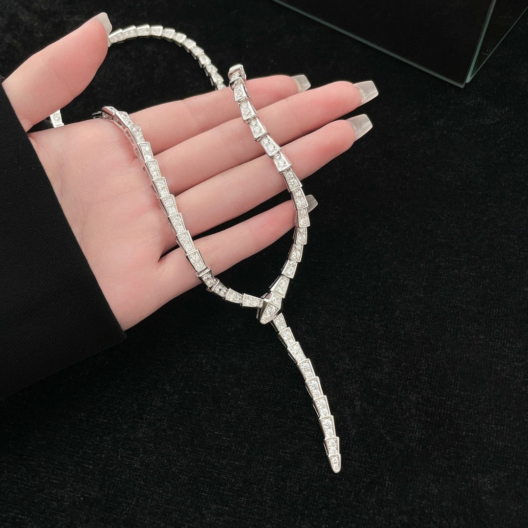 [Clover Jewelry]SERPENTI NECKLACE SILVER DIAMOND