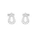 [Clover Jewelry]FORCE 10 FULL DIAMOND STUD EARRINGS MINI MODEL
