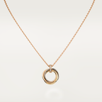 [Clover Jewelry]TRINITY NECKLACE GOLD  DIAMONDS