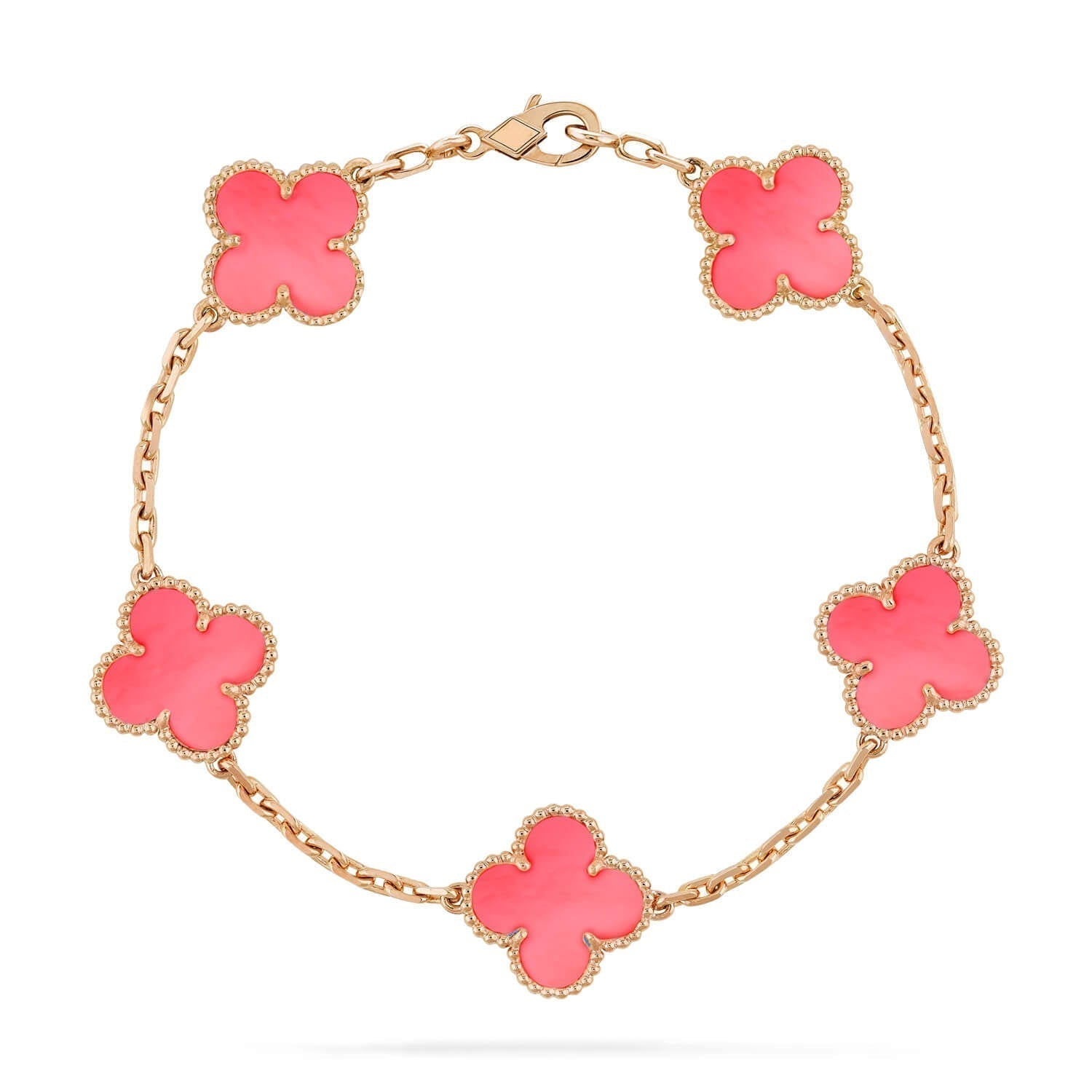 [Clover Jewelry]CLOVER 5 PINK MOP BRACELET