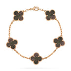 [Clover Jewelry]CLOVER 5 MOTIF GRAY MOP  BRACELET