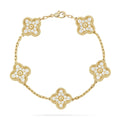 [Clover Jewelry]CLOVER 5 MOTIFS  FULL DIAMOND BRACELET