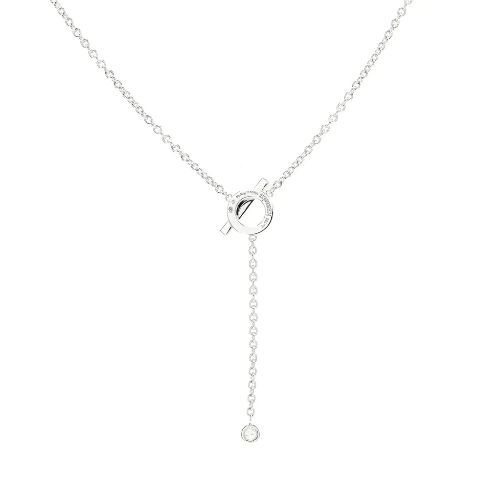 [Clover Jewelry]FINESSE SILVER DIAMOND NECKLACE