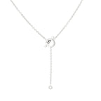 [Clover Jewelry]FINESSE SILVER DIAMOND NECKLACE