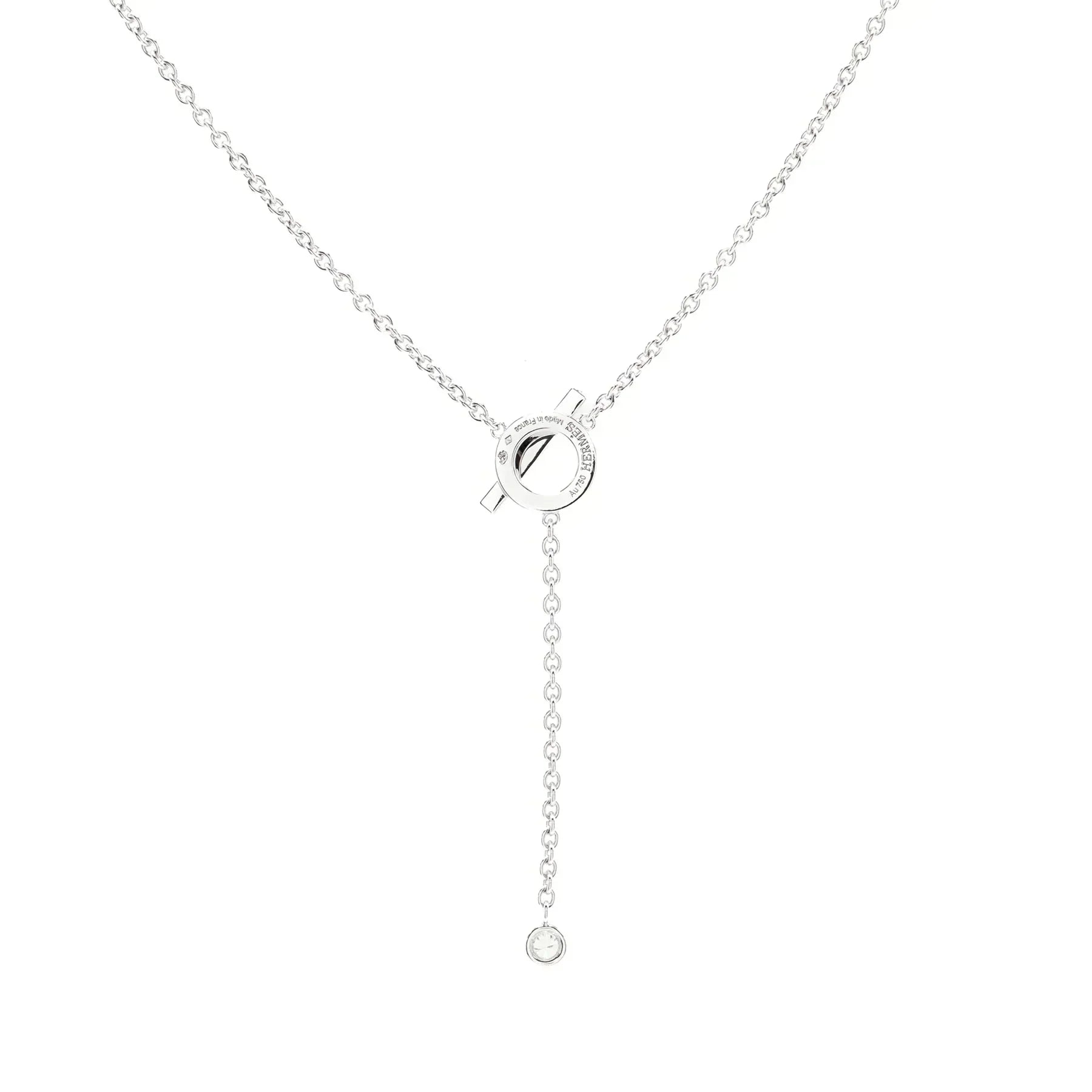 [Clover Jewelry]FINESSE SILVER DIAMOND NECKLACE