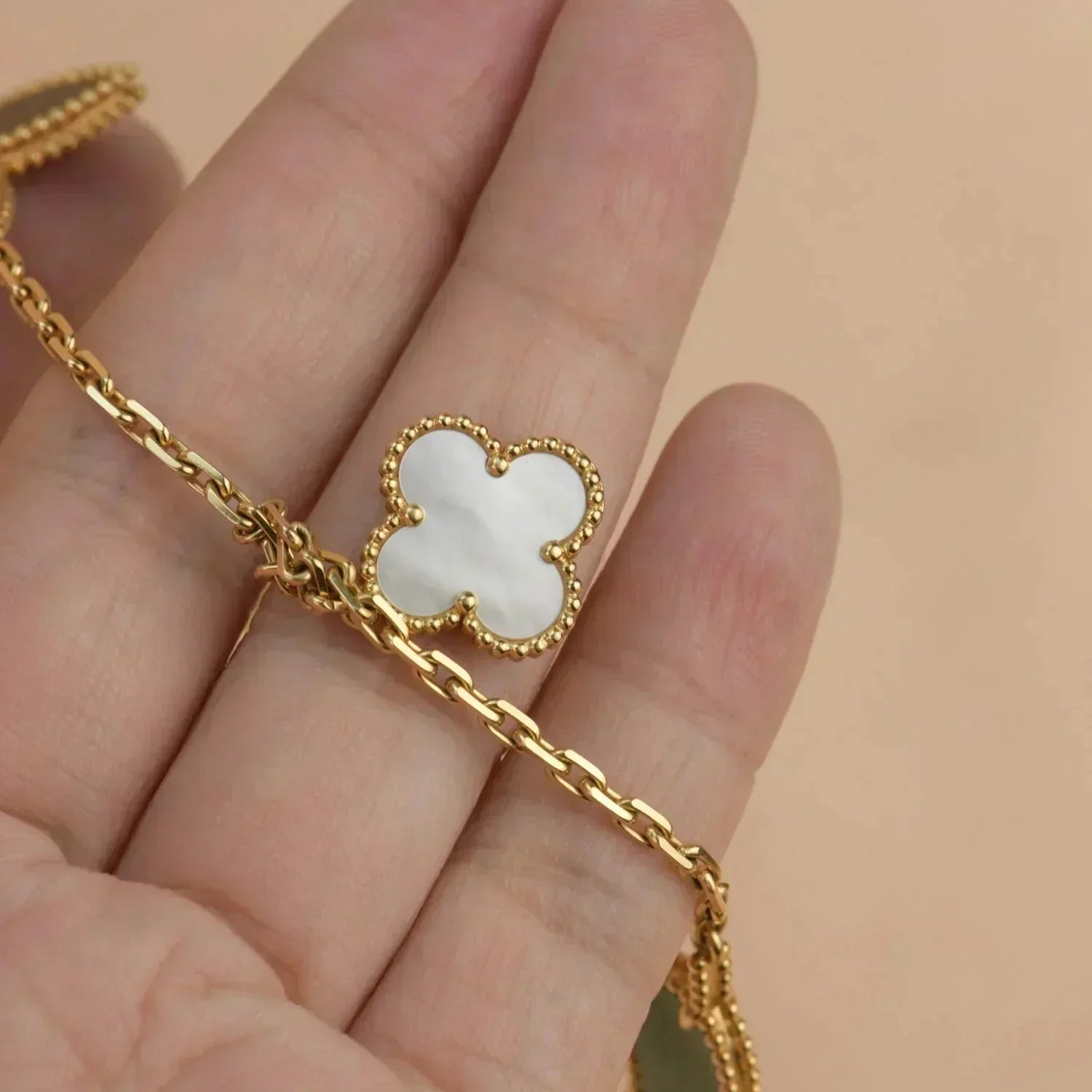 [Clover Jewelry]LUCKY SPRING 5 MOTIF GOLD BRACELET