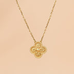 [Clover Jewelry]CLOVER 15MM  BRONZING NECKLACE