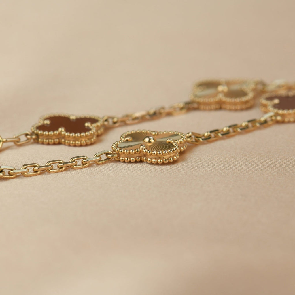 [Clover Jewelry]CLOVER  5 MOTIVE KARNEOL GOLD-ARMBAND