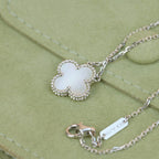 [Clover Schmuck]CLOVER 15MM WEISSE PERLMUTT SILBER