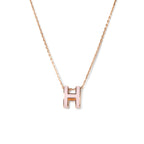 [Clover Jewelry]POP H PEDANT PINK GOLD