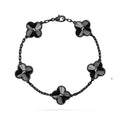 [Clover Jewelry]CLOVER 5 MOTIF BLACK BRACELET