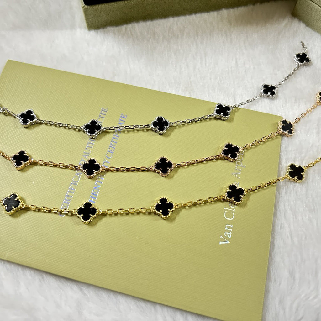 [Clover Jewelry]CLOVER 6 MOTIV ONYX ARMBAND