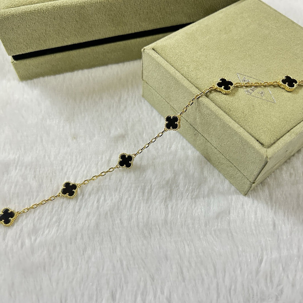 [Clover Jewelry]CLOVER 6 MOTIV ONYX ARMBAND