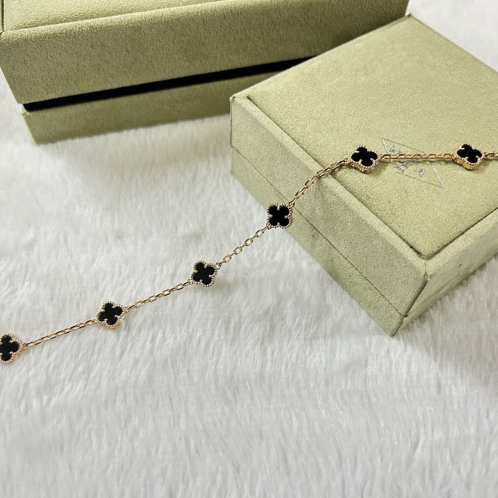 [Clover Jewelry]CLOVER 6 MOTIV ONYX ARMBAND
