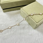 [Clover Jewelry]CLOVER 6 MOTIF WHITE MOP BRACELET