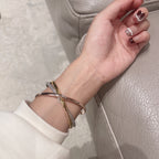 [Clover Jewelry]TRINITY DREIFARBIGES GOLD DREI-RING-ARMBAND