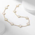 [Clover Jewelry]CLOVERS THE 10-MOTIFS WHITE MOTHER OF PEARL NECKLACE