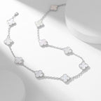 [Clover Jewelry]CLOVERS THE 10-MOTIFS WHITE MOTHER OF PEARL NECKLACE