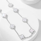 [Clover Jewelry]CLOVERS THE 10-MOTIFS WHITE MOTHER OF PEARL NECKLACE