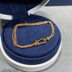 [Clover Jewelry]FORCE SMALL HORSESHOE  DIAMOND CHAIN ROPE BRACELET