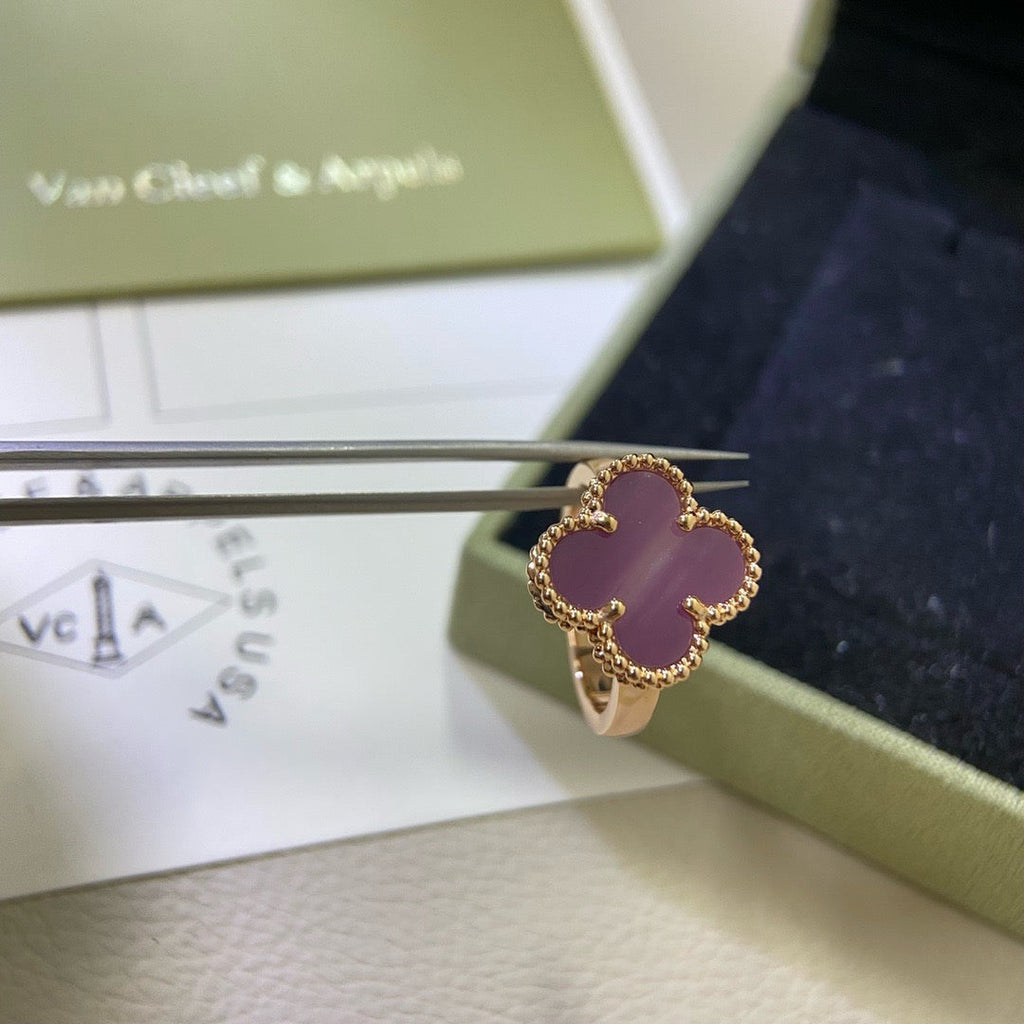 [Clover Jewelry]クローバー　パープルバイオレットリング