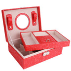 EXQUISITE SCHMUCKDOSE AUS PU-LEDER MIT SCHLOSS