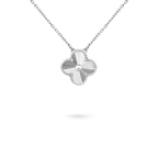 [Clover Jewelry]クローバー 15MM レーザーネックレス シルバー