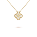 [Clover Jewelry]CLOVER 15MM DIAMOND SINGLE FLOWER NECKLACE