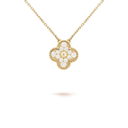 [Clover Jewelry]CLOVER 15MM DIAMOND SINGLE FLOWER NECKLACE