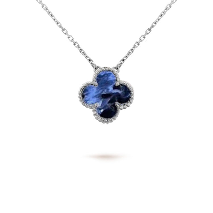 [Clover Jewelry]CLOVER 15MM PIETERSITE NECKLACE SILVER