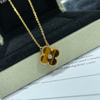 [Clover Jewelry]CLOVER 15MM DIAMOND AND YELLOW TIGER'S EYE AGATE necklace