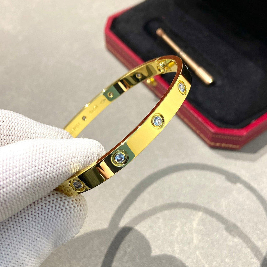 [Clover Jewelry]LOVE BRACELET 6.1MM 10 DIAMONDS