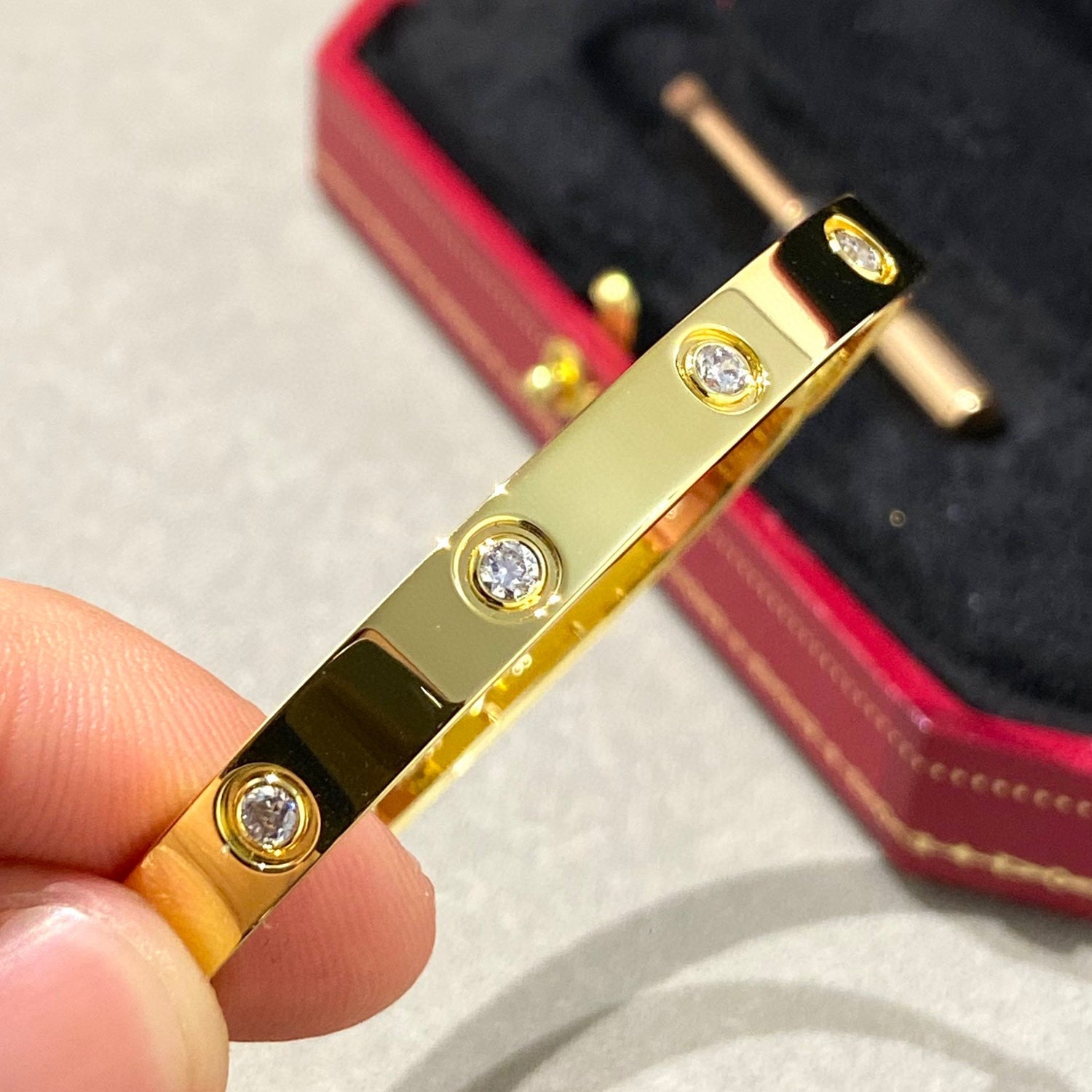 [Clover Jewelry]LOVE BRACELET 6.1MM 10 DIAMONDS