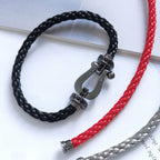 [Clover Jewelry]FORCE LARGE SERIES HORSESHOE BLACK SAMURAI BRACELET