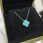 [Clover Jewelry]CLOVER 15MM DIAMOND SVRES PORCELAIN  NECKLACE SILVER