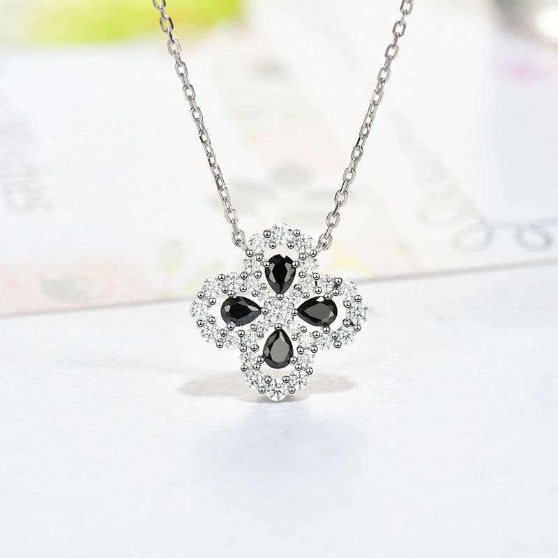 [Clover Jewelry]LOOP NECKLACE FULL MOTIF DIAMOND 16MM MULTIPLE COLORS