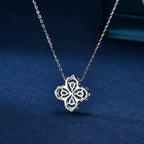 [Clover Jewelry]LOOP NECKLACE FULL MOTIF DIAMOND 16MM MULTIPLE COLORS