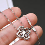 [Clover Jewelry]LOOP NECKLACE FULL MOTIF DIAMOND 16MM MULTIPLE COLORS