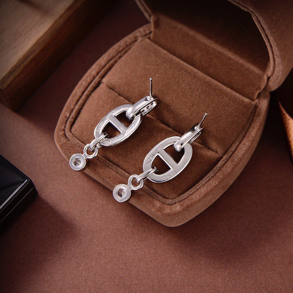 [Clover Jewelry]HM CHAINE DIAMOND EARRINGS