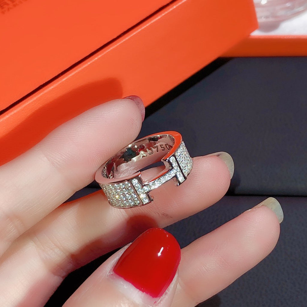 [Clover Jewelry]H RING FULL DIAMOND