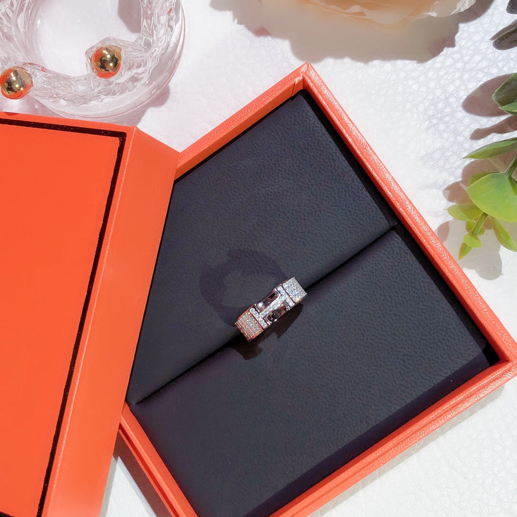 [Clover Jewelry]H RING FULL DIAMOND