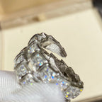 [Clover Jewelry]SERPENTI DOPPELRING SILBER MIT DIAMANTPAVEE