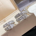 [Clover Jewelry]SERPENTI DOPPELRING SILBER MIT DIAMANTPAVEE