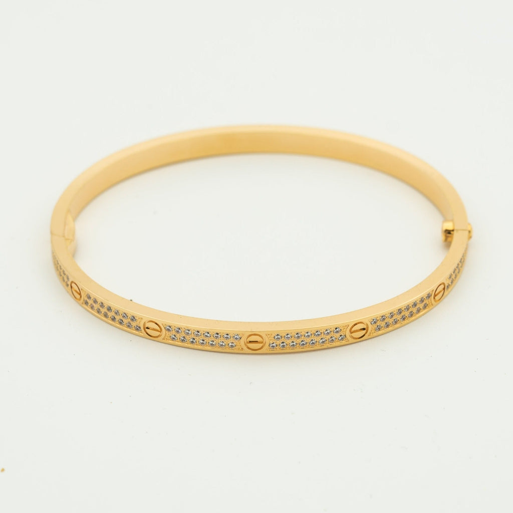[Clover Jewelry]LOVE BRACELET 3.65MM DIAMOND-PAVED