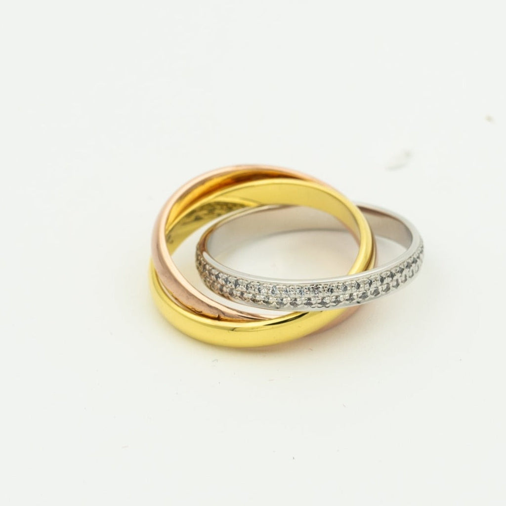 [クローバー・ジュエリー] トリニティ リング ゴールド ピンクゴールド シルバー ダイヤモンド