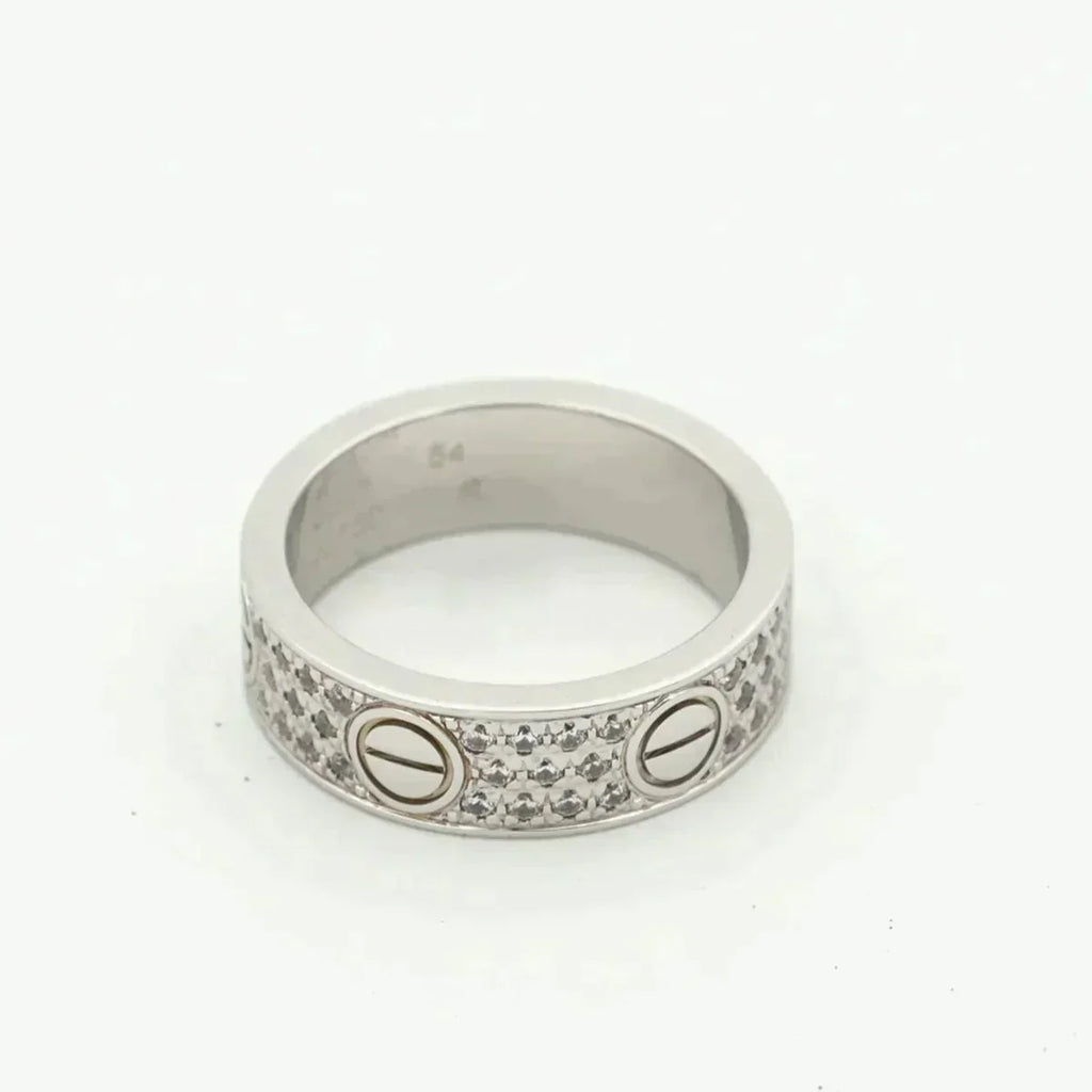[Clover Jewelry]LIEBESRING 5.5MM DIAMANTEN BESETZT