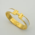 [Clover Jewelry]H WHITE BRACELET
